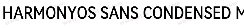 HARMONYOS SANS CONDENSED MEDIUM字体转换